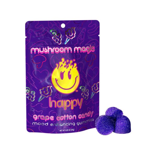 Happy Mushroom Magic Grape Cotton Candy
