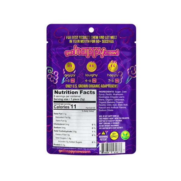Happy Mushroom Magic Grape Cotton Candy - Image 2